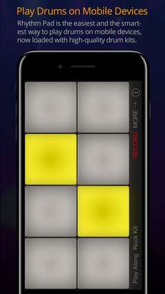 Rhythm Pad is the easiest and the smartest way to play drums on mobile devices, now loaded with high quality drum kits.
